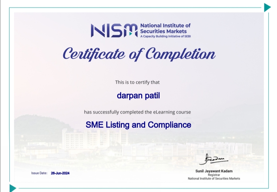 NISM SME Listing Compliance